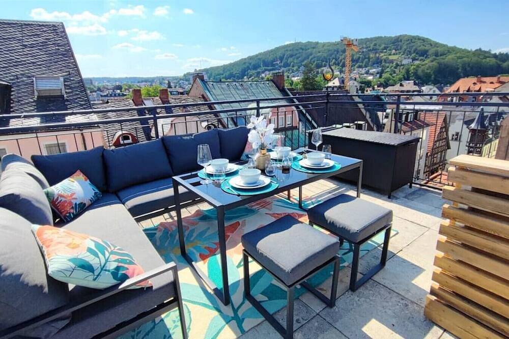 Entire apartment, Elapart by Homely Stay - Loft mit Dachterrasse in Bad Kissingen, Rhön-Bayern