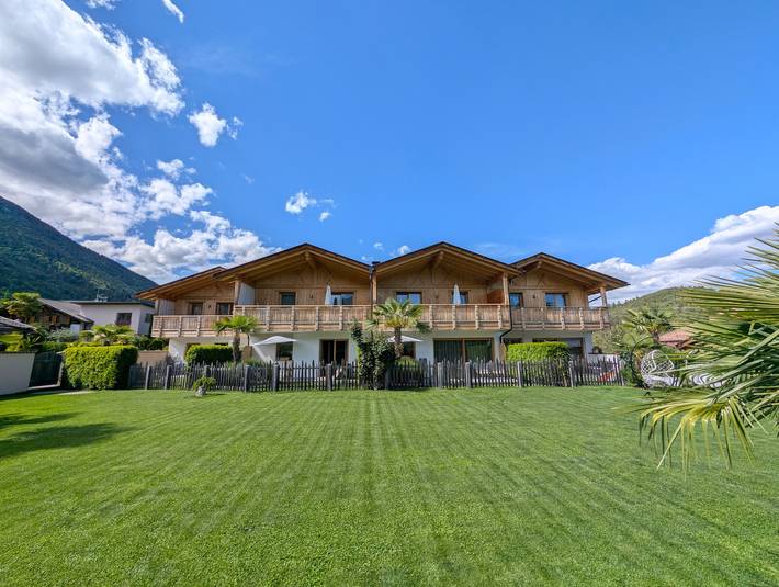 Ganze Wohnung, Chalet '2 55m²' mit Bergblick, Gemeinschaftspool und Wlan in Prissian, Tisens
