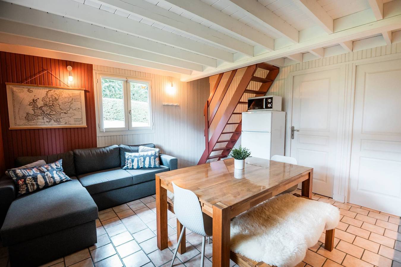 Chalet Boskoop 6p with shared pool, private terrace, and Wi-Fi in Livarot-Pays-d'Auge, Lisieux region