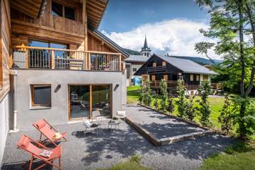 Maison de campagne pour 13 personnes, avec jardin, adapté aux familles dans Station de Crest Voland Cohennoz