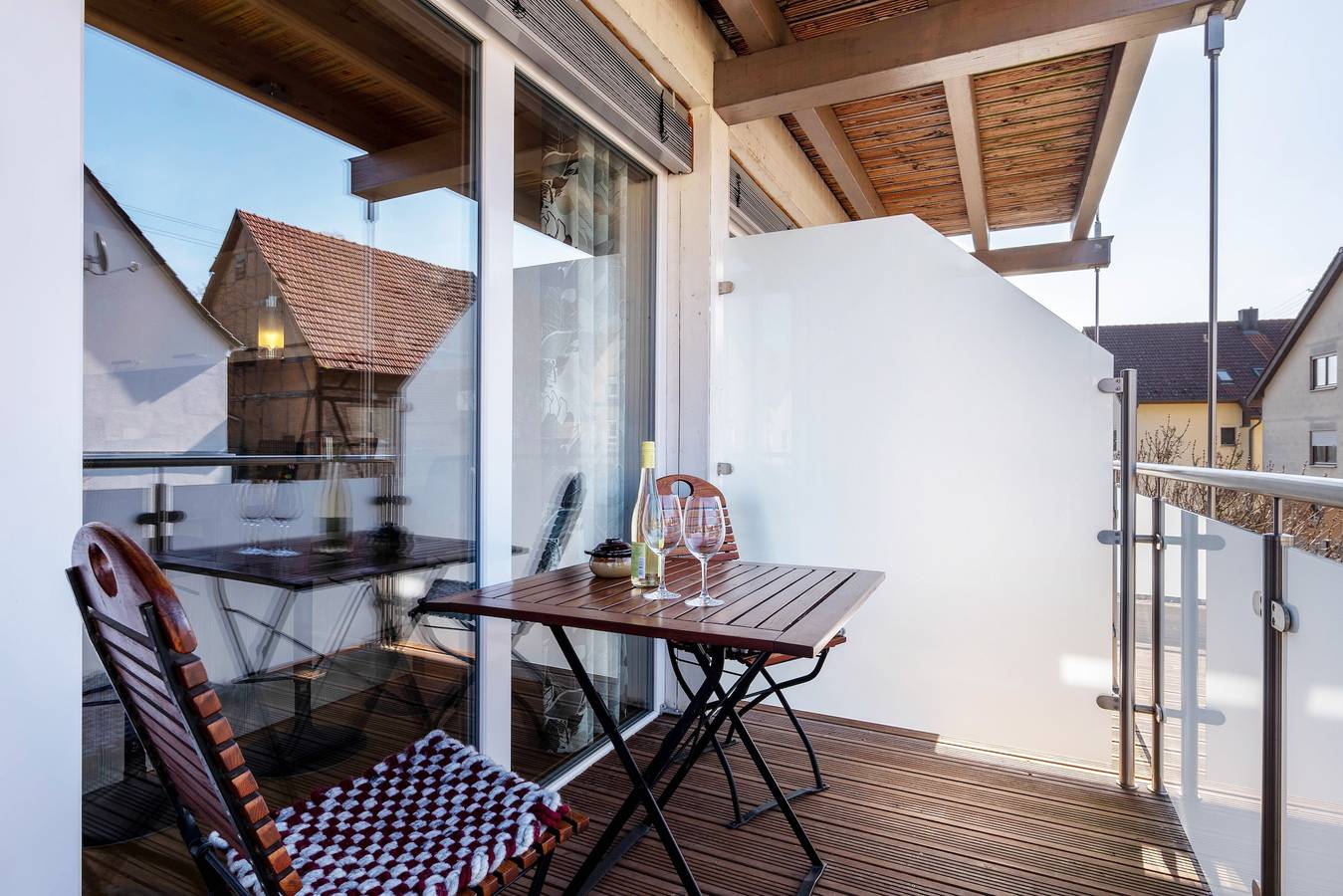 Appartamento intero, Appartamento 'Ferienwohnung Trollinger' con balcone e Wi-Fi in Brackenheim, Kraichgau