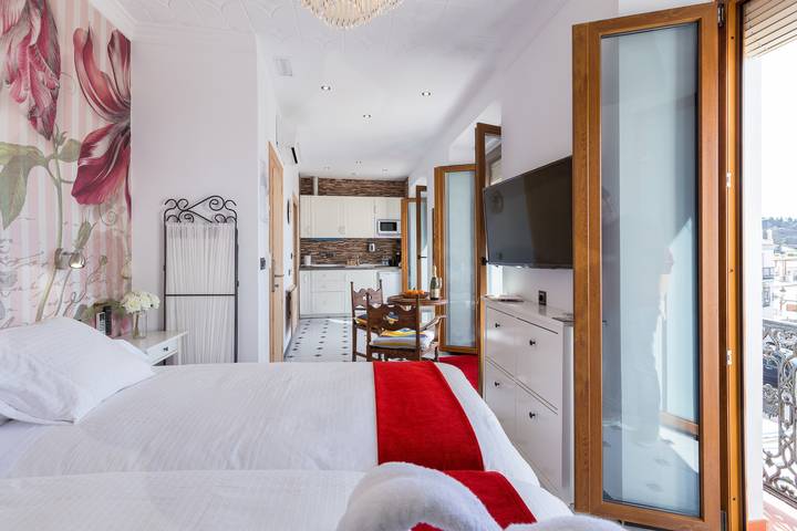 Bed and Breakfast 'El Cisne' with Sea View, Wi-Fi and Air Conditioning in Cómpeta, Málaga Province