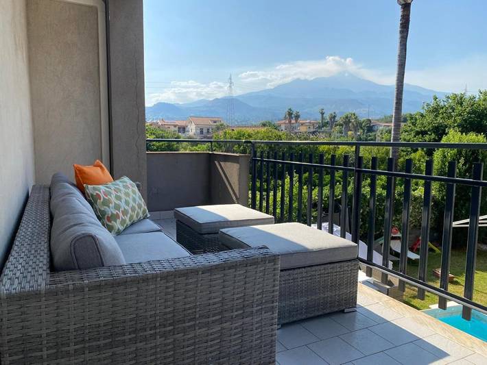 Ferienwohnung für 4 Personen, mit Terrasse und Ausblick