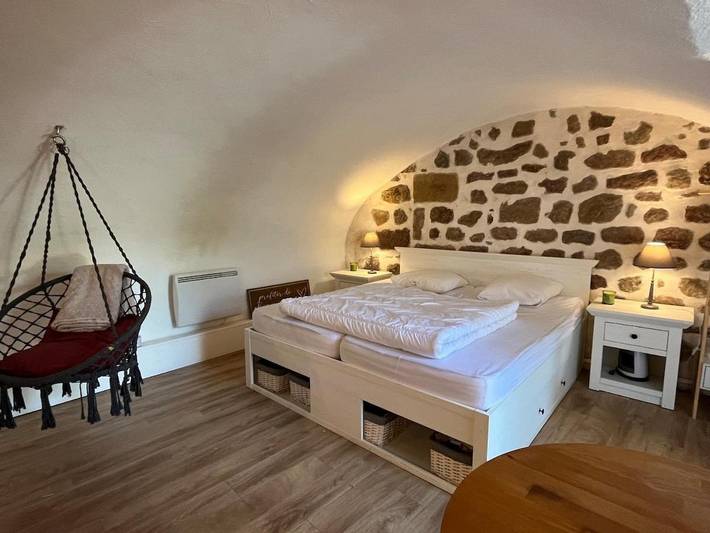 Appartement de vacances pour 3 personnes, avec terrasse et jardin, animaux acceptés