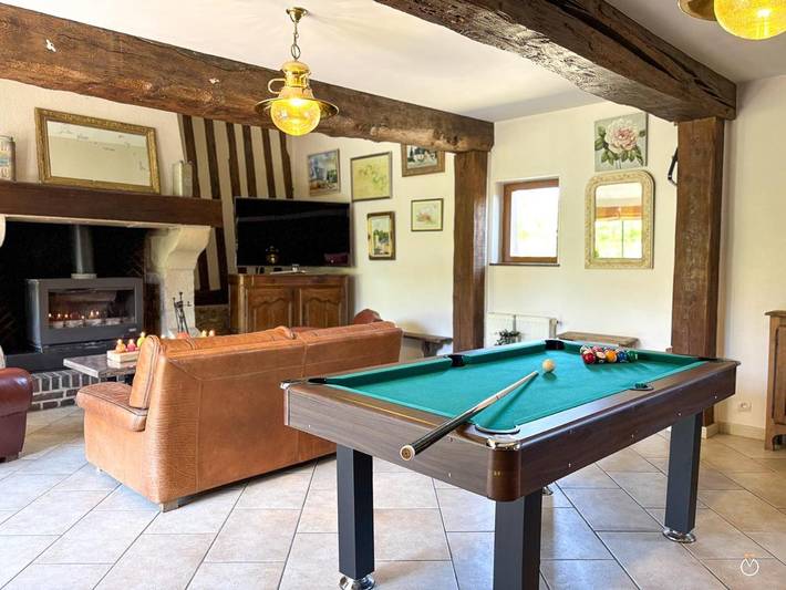 Location de vacances pour 10 personnes, avec terrasse et jardin ainsi que jacuzzi et sauna à Saint-André-d'Hébertot - 2