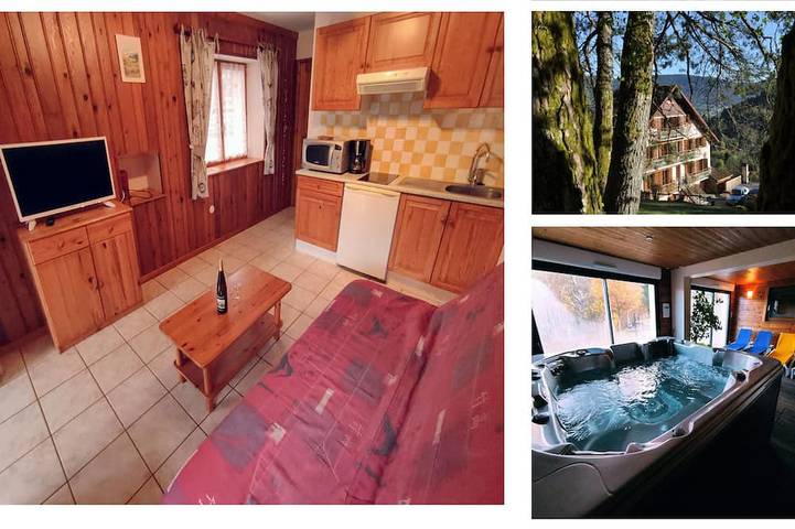 Gîte pour 4 personnes, avec sauna et jardin ainsi que jacuzzi et terrasse, animaux acceptés dans les Vosges