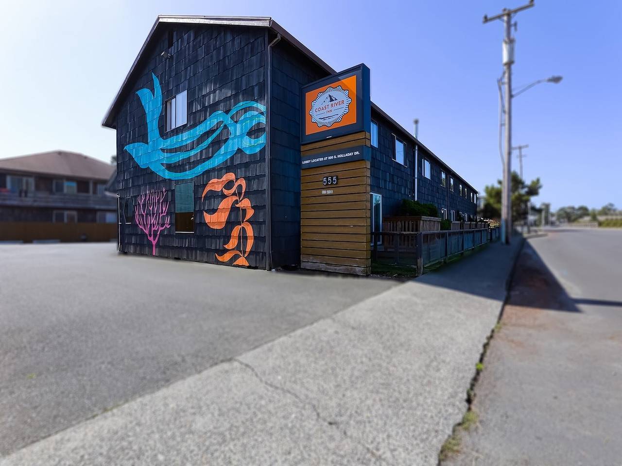 King Kitchenette with River View in Seaside (Oregon), Clatsop County