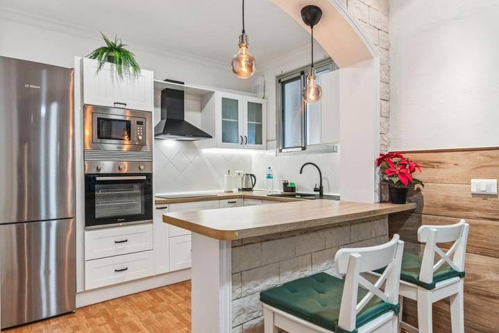 Apartamento para 6 personas, con vistas y terraza en Valleseco