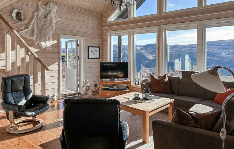 Ferienhaus für 8 Personen mit Sauna in Åseral