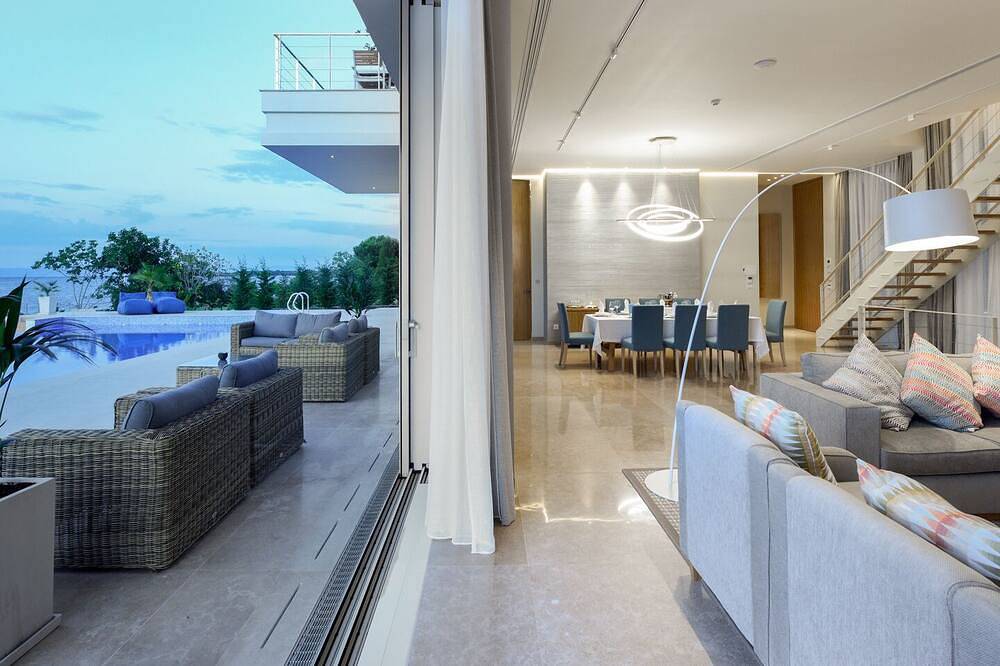Beachfront Villa Natalia with Two Private Pools in Vourvourou, Chalkidiki