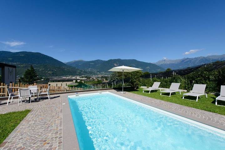Lodge für 6 Personen, mit Garten und Pool sowie Ausblick, kinderfreundlich in Trentino-Südtirol - 2