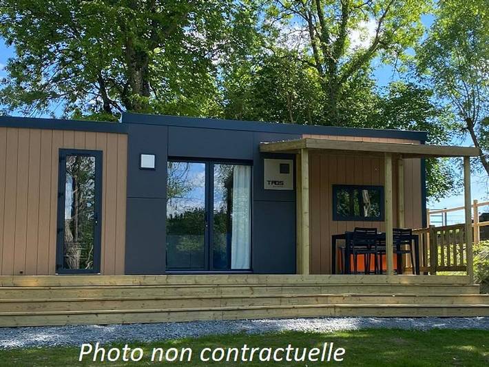 Camping L'Escapade - Mobilheim 4 personen - Taos 35m² (2 Schlafzimmer 2 Badezimmer) + Terrasse am Teich in Cahagnolles, Bayeux und Umgebung