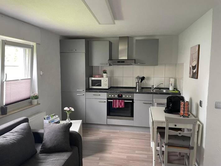 Ferienwohnung für 3 Personen, mit Terrasse und Garten