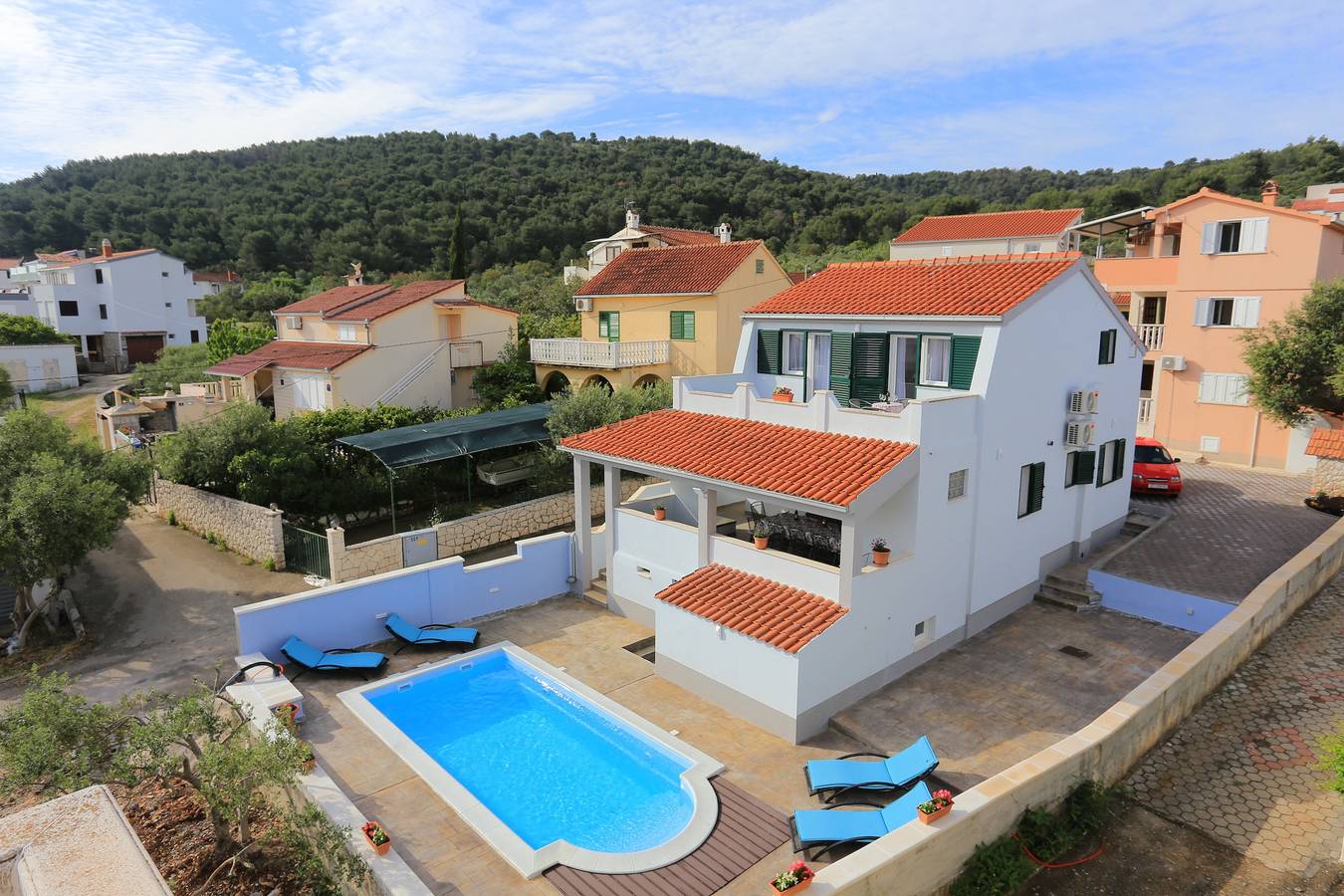 4-Zimmer-Haus mit Terrasse und Meerblick Slatine, Ciovo in Slatine, Ciovo