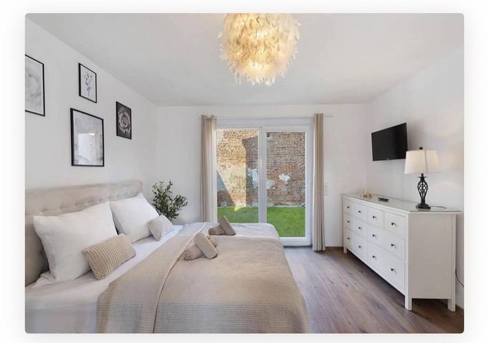 Ferienwohnung für 5 Personen, mit Terrasse und Garten