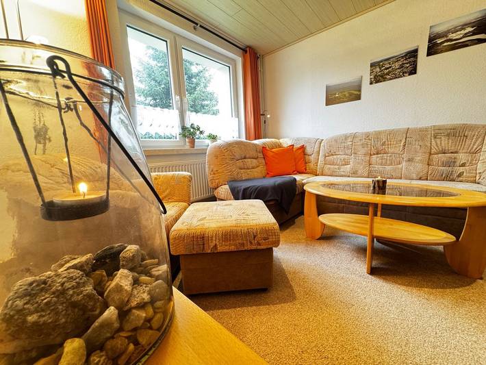 Hütte für 5 Personen, mit Balkon und Garten sowie Ausblick im Erzgebirge - 4