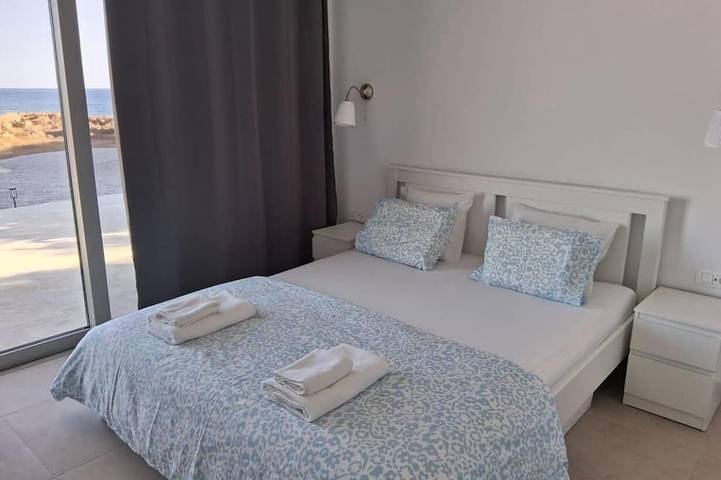 Brand new beachfront house in Koutsouras — 30 steps to crystal-clear water! in Lasithi