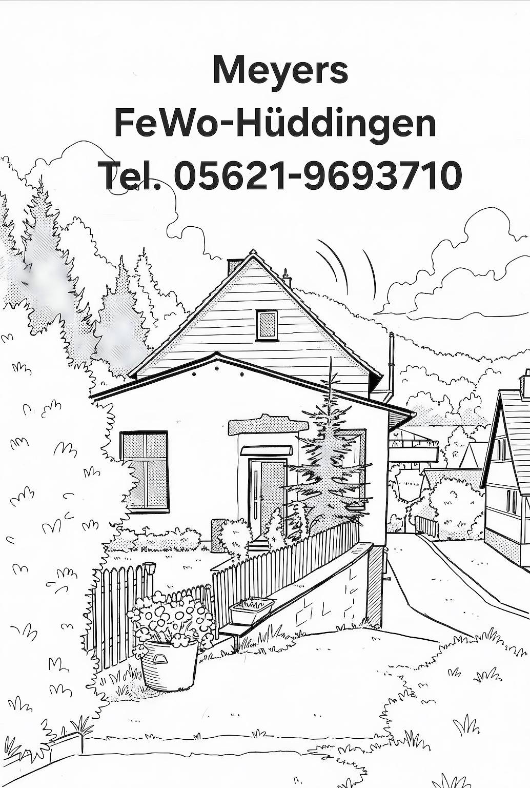 Ganze Wohnung, Apartment 'Fewo Meyer in Hüddingen' mit privatem Garten und Wlan in Bad Wildungen, Waldecker Land