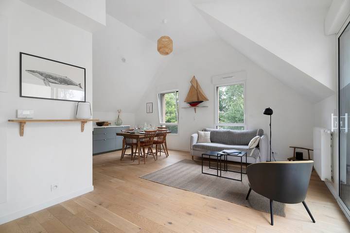 Ganze Wohnung, Appartement Cocoon, Saint-Lunaire: Terrasse, Balkon & Wlan, ruhig, strandnah in Saint-Lunaire, Saint-Malo und Umgebung