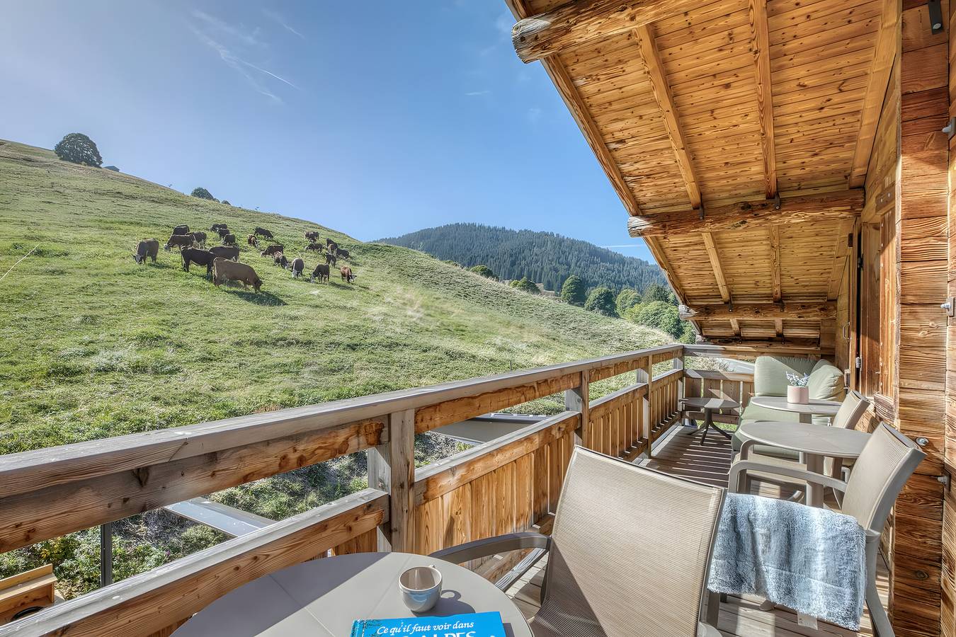 Apartamento entero, Apartamento 'L'Etale' con vistas a la montaña, balcón y Wi-Fi in La Clusaz, Región de Annecy