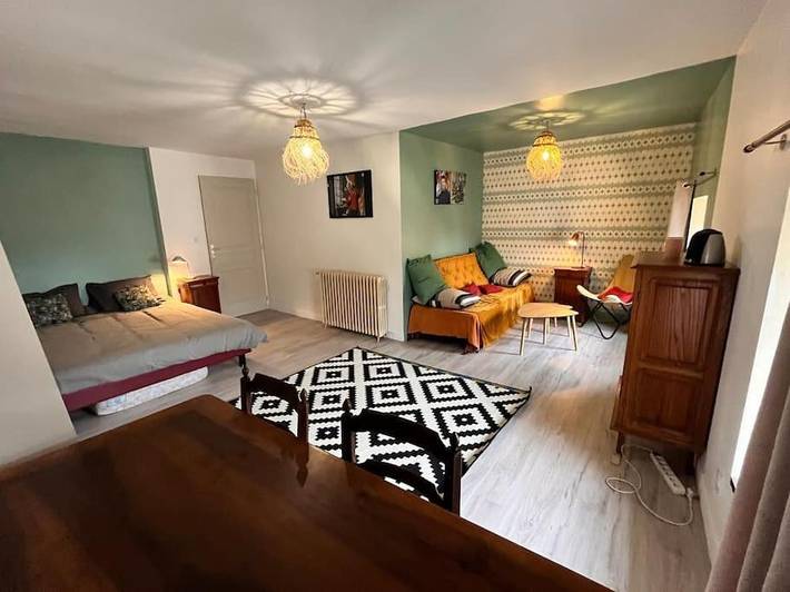 Appartement de vacances pour 3 personnes, avec jardin