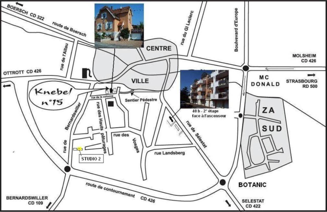 Ganze Wohnung, Studio in Obernai, Region Sélestat-Erstein