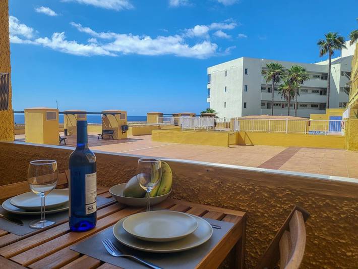 Apartamento para 2 personas, con piscina y balcón en La Arena