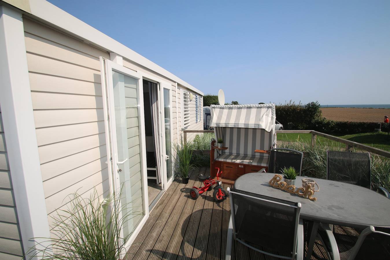 Bootsmann für 5 Personen mit Seeblick in Bliesdorf Strand, Schashagen