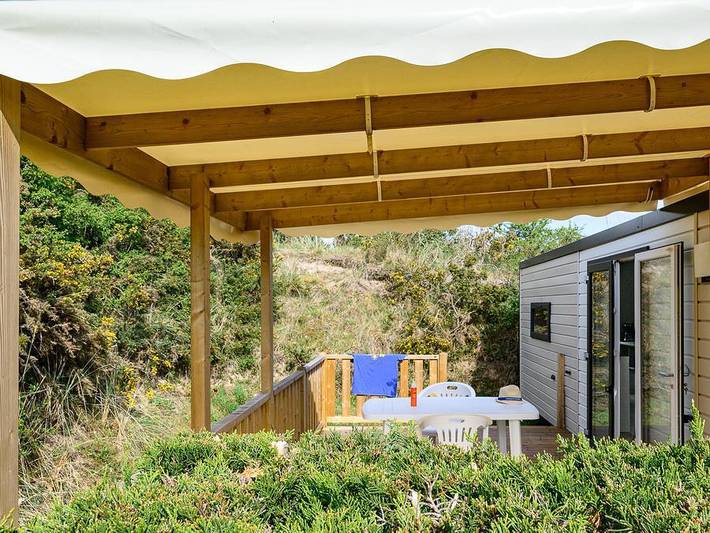 Camping Les Carolins - Mobilhome 5 personnes - Privilège Vue Dune - 33 m² - 2 chambres in Port-Bail-sur-Mer, Côte de la Déroute
