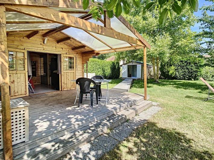 Gîte pour 2 personnes, avec Terrasse et Jardin ainsi que Vue sur le lac et Vue dans Hortillonnages d'Amiens