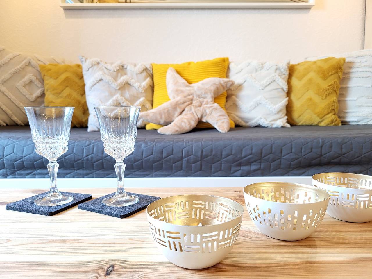 Ganze Wohnung, Doppelhaushälfte 'Mien Lüttes Glück - Backboord' mit privater Terrasse, privatem Garten und Wlan in Zempin, Usedomer Norden