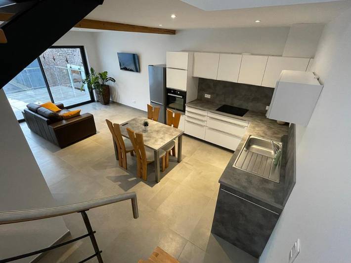 Gîte pour 4 personnes, avec terrasse à Duppigheim