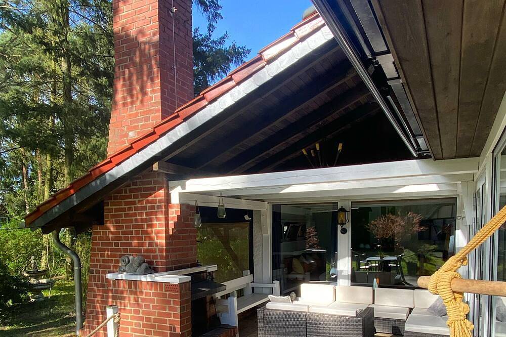 Waldhavel. Ferienhaus \"Waldblick\" auf Wassergrundstück. Urlaub in der Natur. in Oranienburg, Ruppiner Seenland