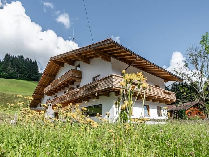 Ferienhaus für 24 Personen, mit Balkon und Garten sowie Sauna in Kelchsau