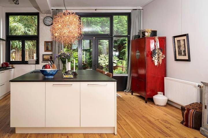 Ferienhaus für 5 Personen, mit Balkon und Terrasse sowie Garten und Ausblick