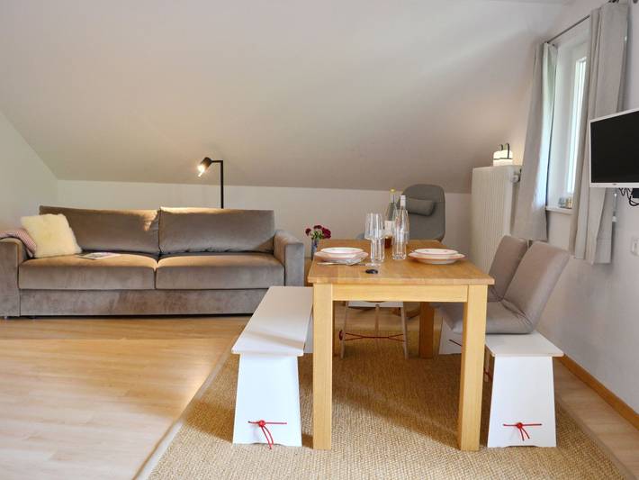 Ganze Ferienwohnung, Aussicht - ?Aussicht? ? Wohnen mit fantastischem Bergblick in Kampenwand, Aschau im Chiemgau