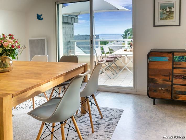Appartement de vacances pour 5 personnes, avec balcon à Larmor-Plage