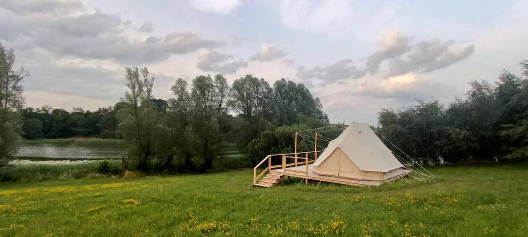 Camping für 2 Personen, mit Garten und Ausblick sowie Seeblick in Ermland-Masuren - 3