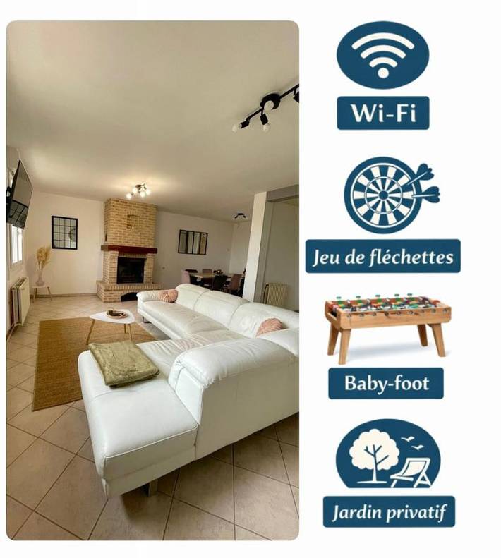 Appartement de vacances pour 8 personnes, avec jardin, animaux acceptés