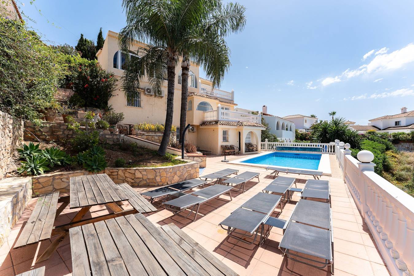 Villa 'Janina' mit Meerblick, Wlan und Klimaanlage in Torreblanca (Fuengirola), Fuengirola