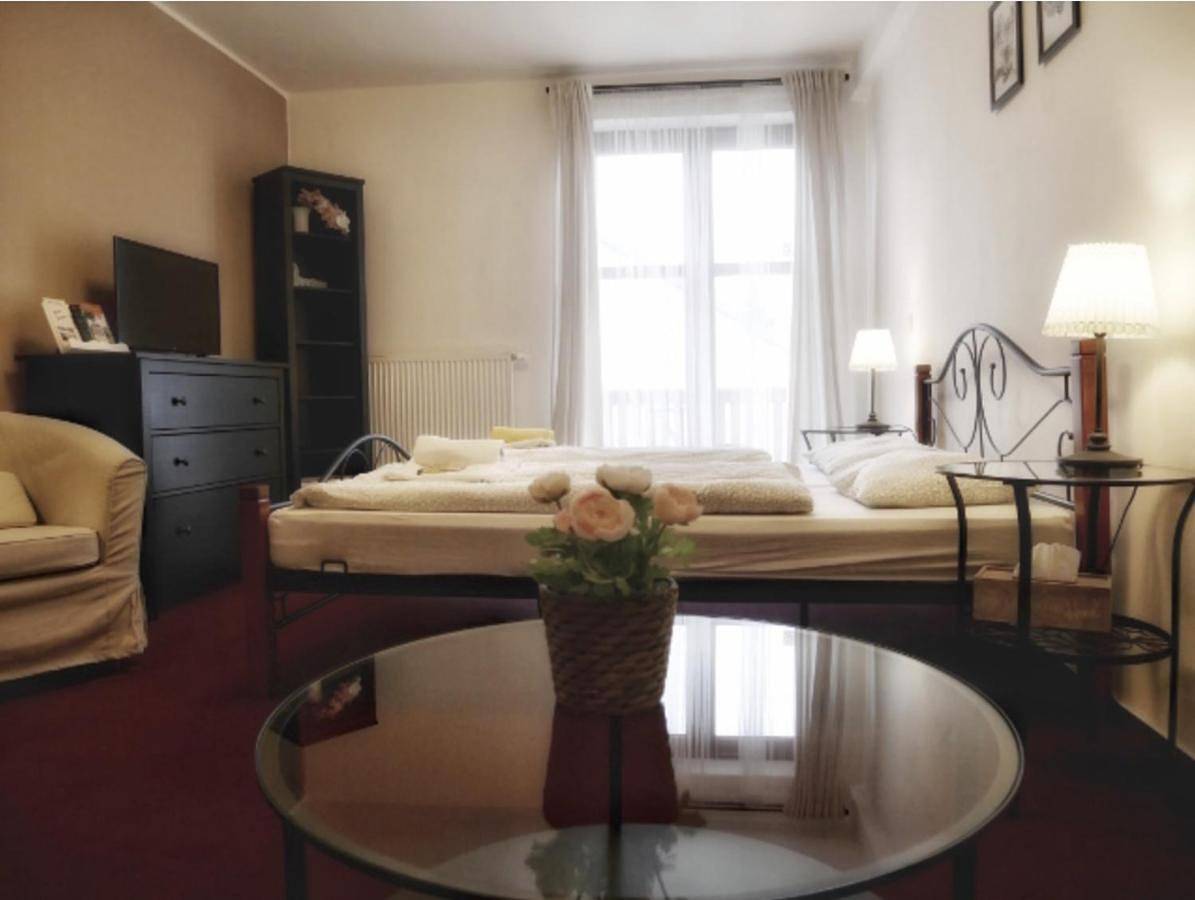 Twin Room with Balcony in Région de Příbram