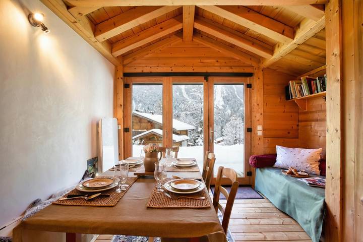 Appartement entier, Chalet des Cristaux cosy alpine style for 5 in Chamonix-Mont-Blanc, Massif du Mont-Blanc