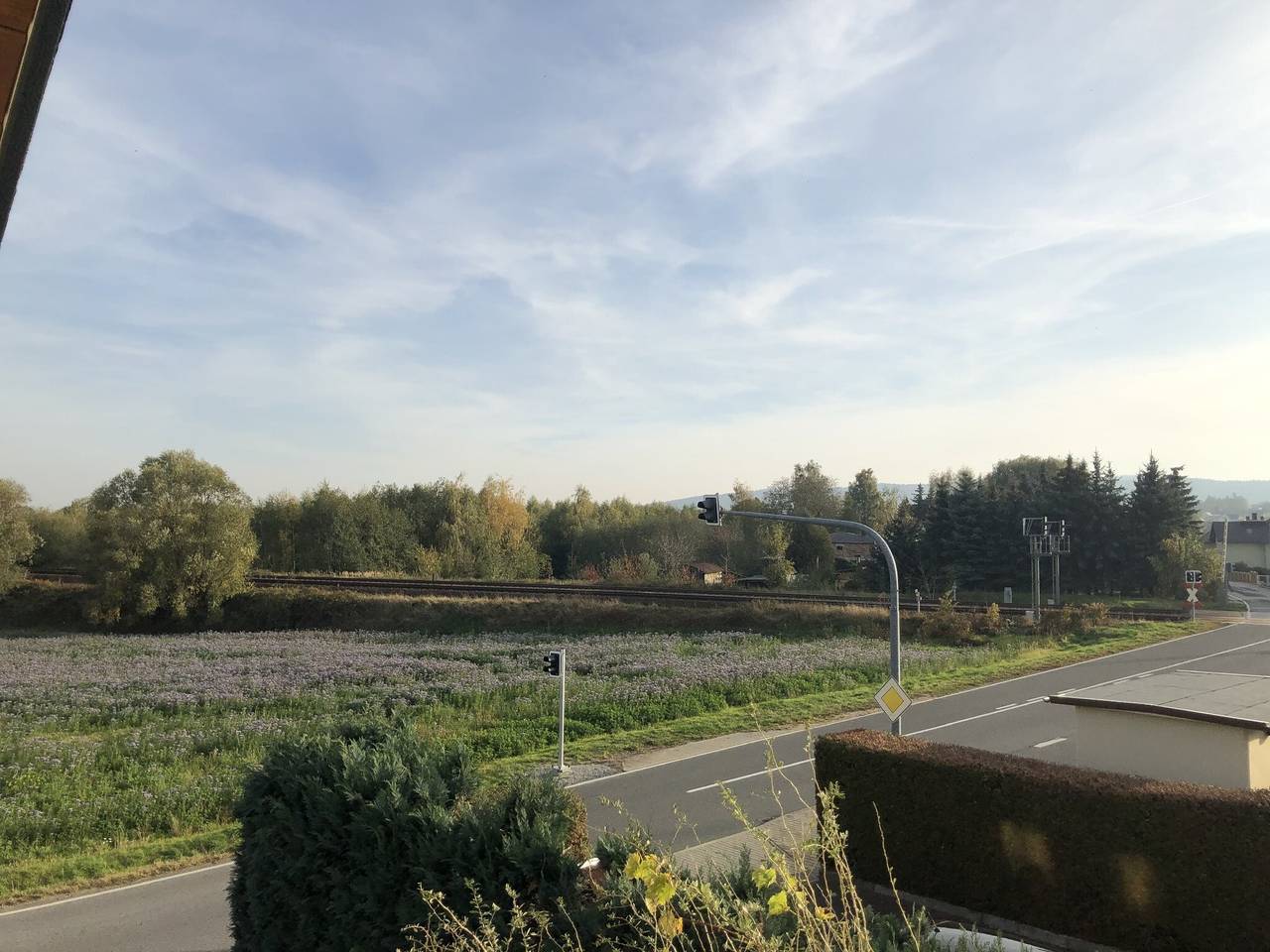 Ganze Wohnung, Apartment 'Am Bahnhof' mit Bergblick, Balkon und Wlan in Hochkirch, Oberlausitz-Niederschlesien