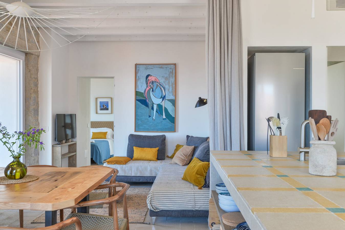Ganze Wohnung, Ferienwohnung 'Casa Azzurrina Mare' mit Meerblick, Wlan und Klimaanlage in Campo nell'Elba, Elba