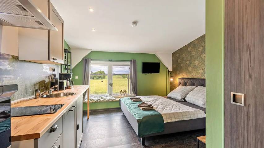 Ferienwohnung für 2 Personen, mit Terrasse und Garten in Friedrichswalde
