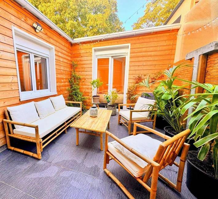 Vakantiehuis voor 5 personen, met terras en uitzicht in Rijsel