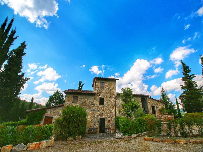 Gîte pour 6 personnes, avec piscine et terrasse, animaux acceptés à Radda in Chianti - 4