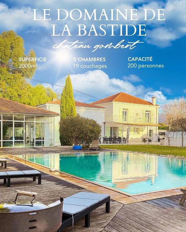 Villa pour 50 personnes, avec piscine ainsi que jacuzzi et jardin à Marseille