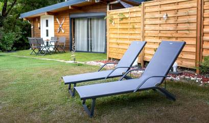 Maison de campagne pour 3 personnes, avec terrasse ainsi que vue et sauna dans Réservoir de Bouzey