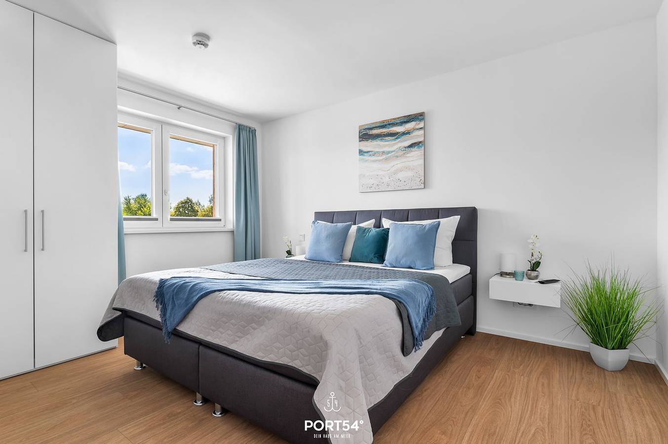 Ganze Wohnung, Hafenflair 2 - 1. Reihe am Wasser, Balkon mit Hafenblick, Fahrstuhl in Olpenitz, Kappeln